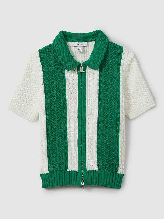 

Детская хлопковая рубашка Painter Reiss, White/Green