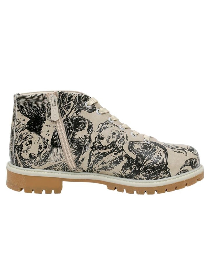 Ботильоны Dogo Shortcut Boots - The Life of Dogs, бежевый — фото 3