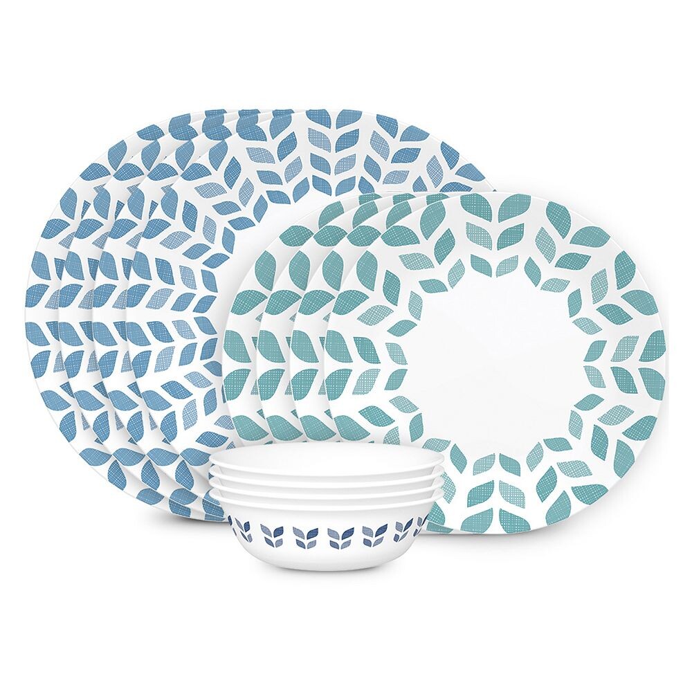 

Набор столовой посуды Corelle Northern Pines, 12 предметов, синий