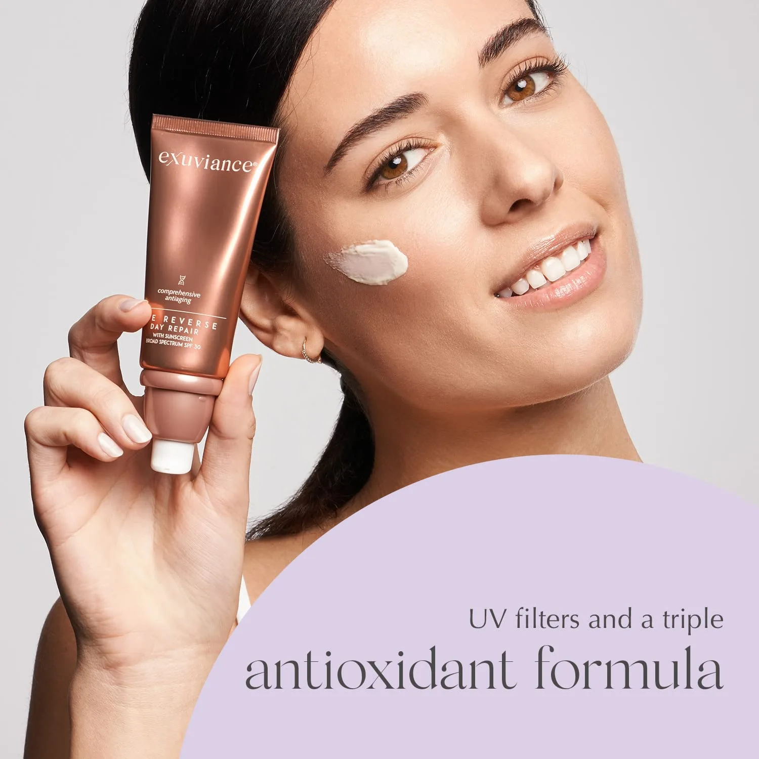 EXUVIANCE AGE REVERSE Дневной восстанавливающий крем для лица с SPF 30, ретинолом, неоглюкозамином, пептидами и антиоксидантами, 50 г. — фото 4