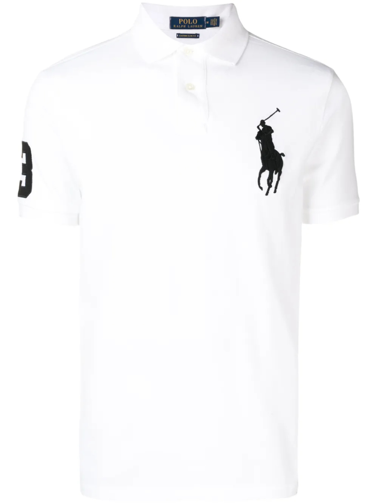 

Polo Ralph Lauren рубашка-поло с контрастным вышитым логотипом, белый