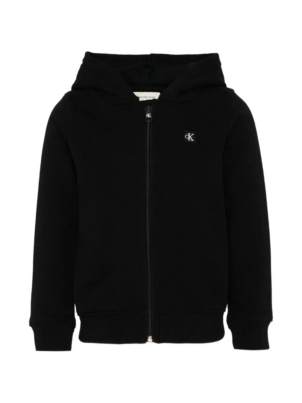 Толстовка на молнии с логотипом-нашивкой Calvin Klein Kids, черный