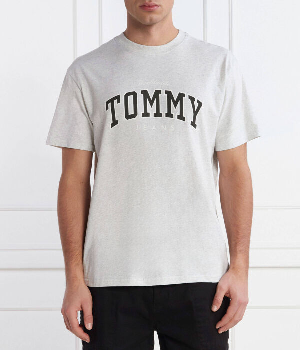

Футболка мужская Tommy Jeans хлопковая свободного кроя, серый