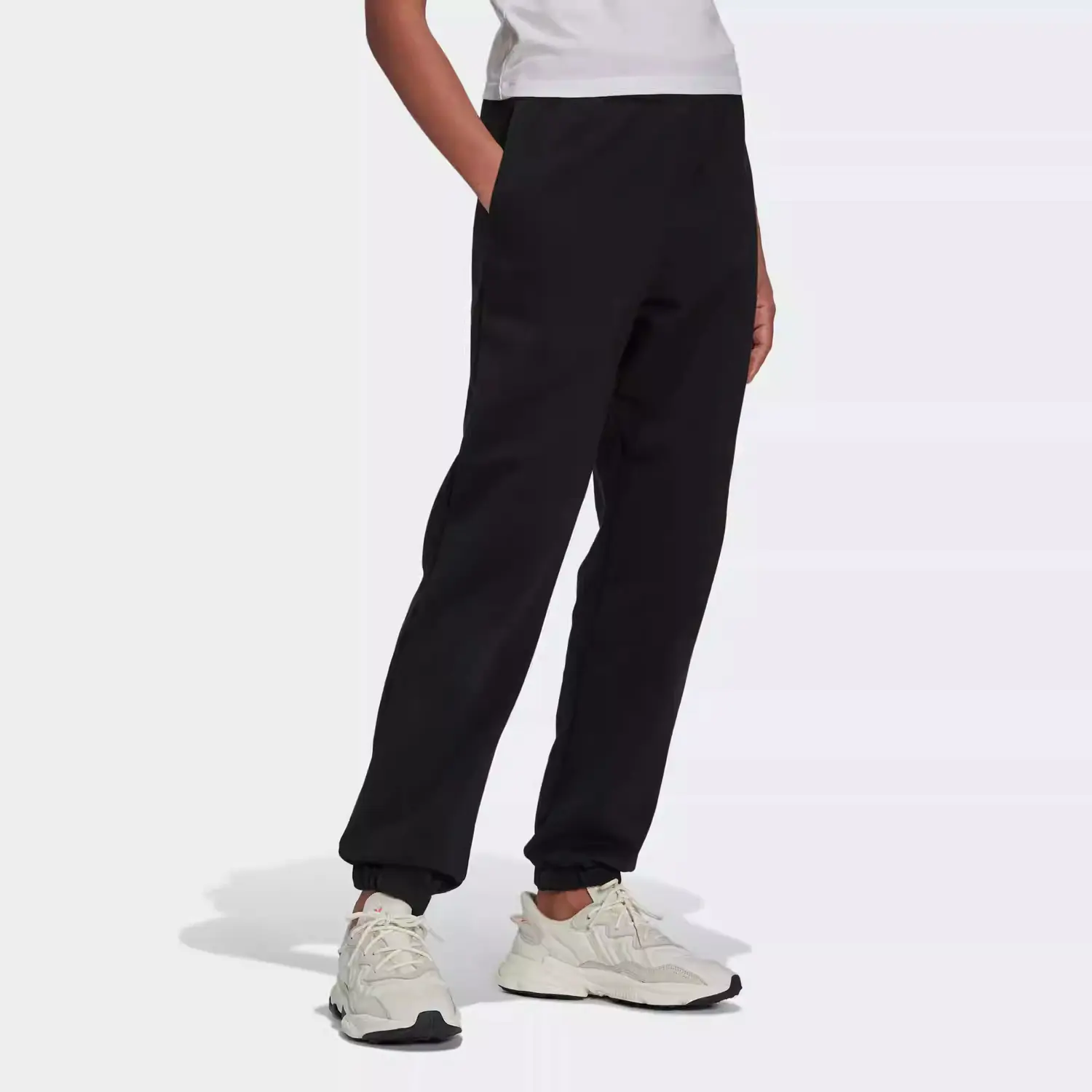 Вязаные спортивные штаты Japan Version женские Adidas, черный — фото 3