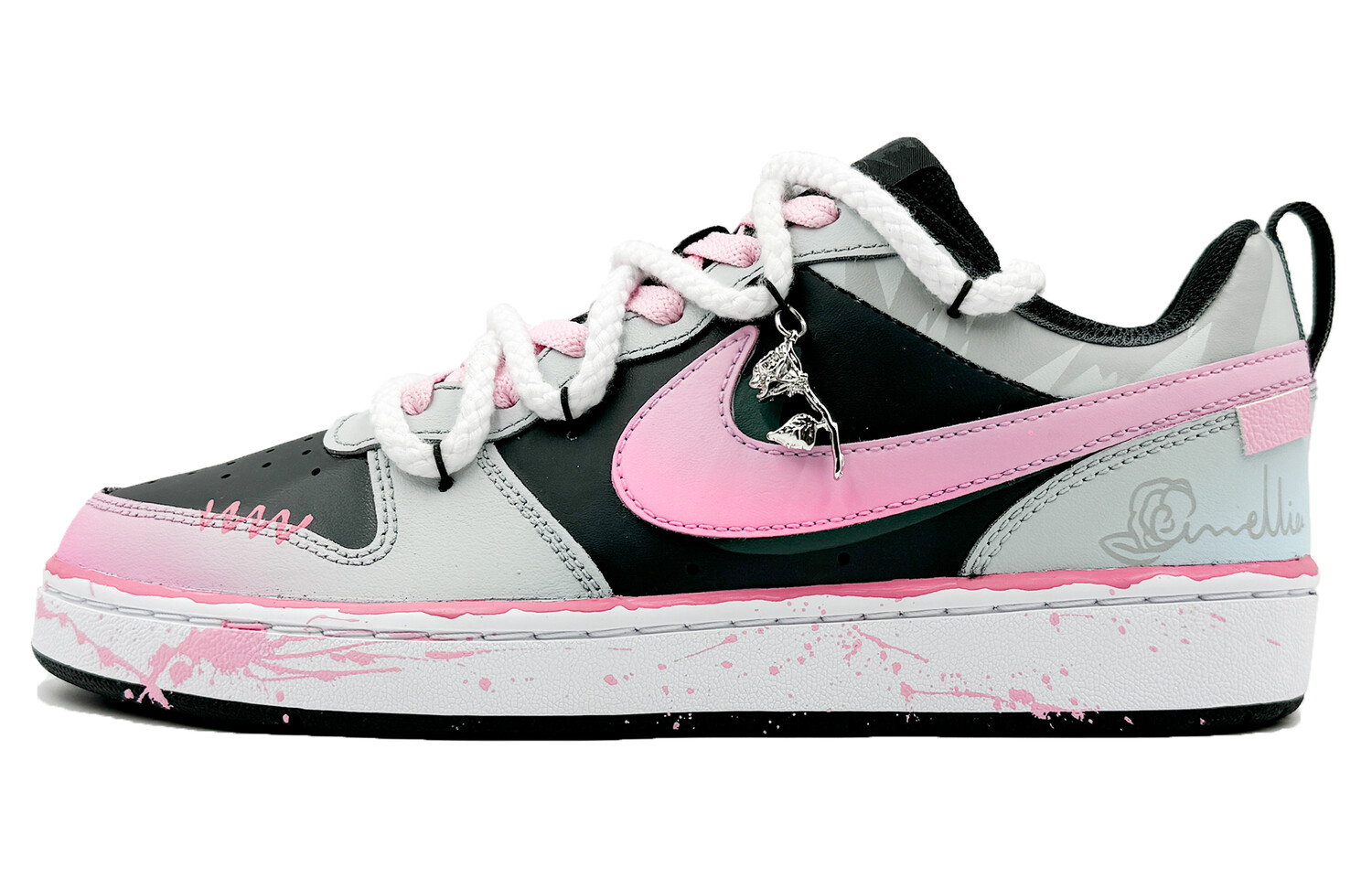 

Кроссовки Nike Court Borough Skateboarding Shoes Women's Low-top White, белый