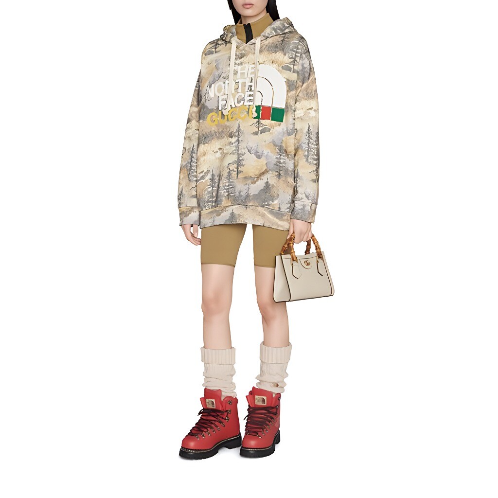 The North Face X The North Face Толстовка унисекс многоцветная Gucci, цвет Multicolor — фото 3