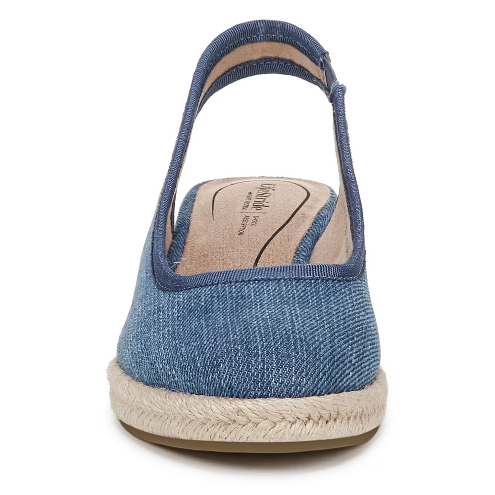 Туфли на танкетке Kayden espadrille wedge Lifestride, blue denim fabric — фото 3