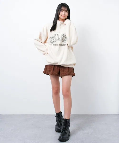 Флисовая кофта с полузамком, синяя, 100% полиэстер, длинный рукав — фото 2