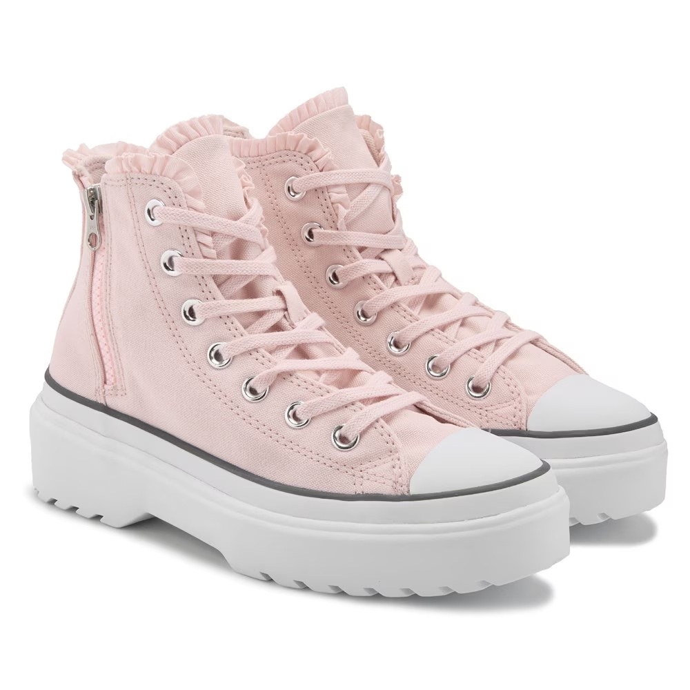 

Кроссовки с высоким верхом и платформой для детей Converse, blush pink