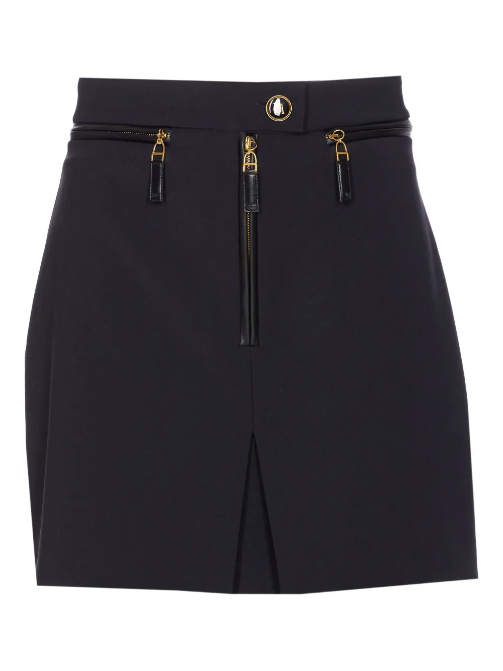 

Юбка прямого кроя с логотипом Elisabetta Franchi, черный