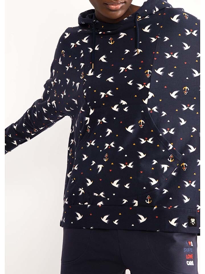

Толстовка Blutsgeschwister Hoodie Hoodymaniac, цвет Dunkelblau/Weiß
