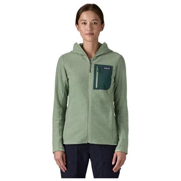 Женская толстовка с капюшоном R1 Air на молнии - флисовая куртка Patagonia, черный — фото 3