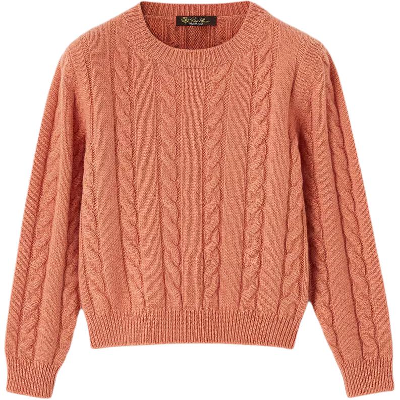 

Детский свитер с круглой горловиной Moderate Loro Piana, autumn sunset mixed color