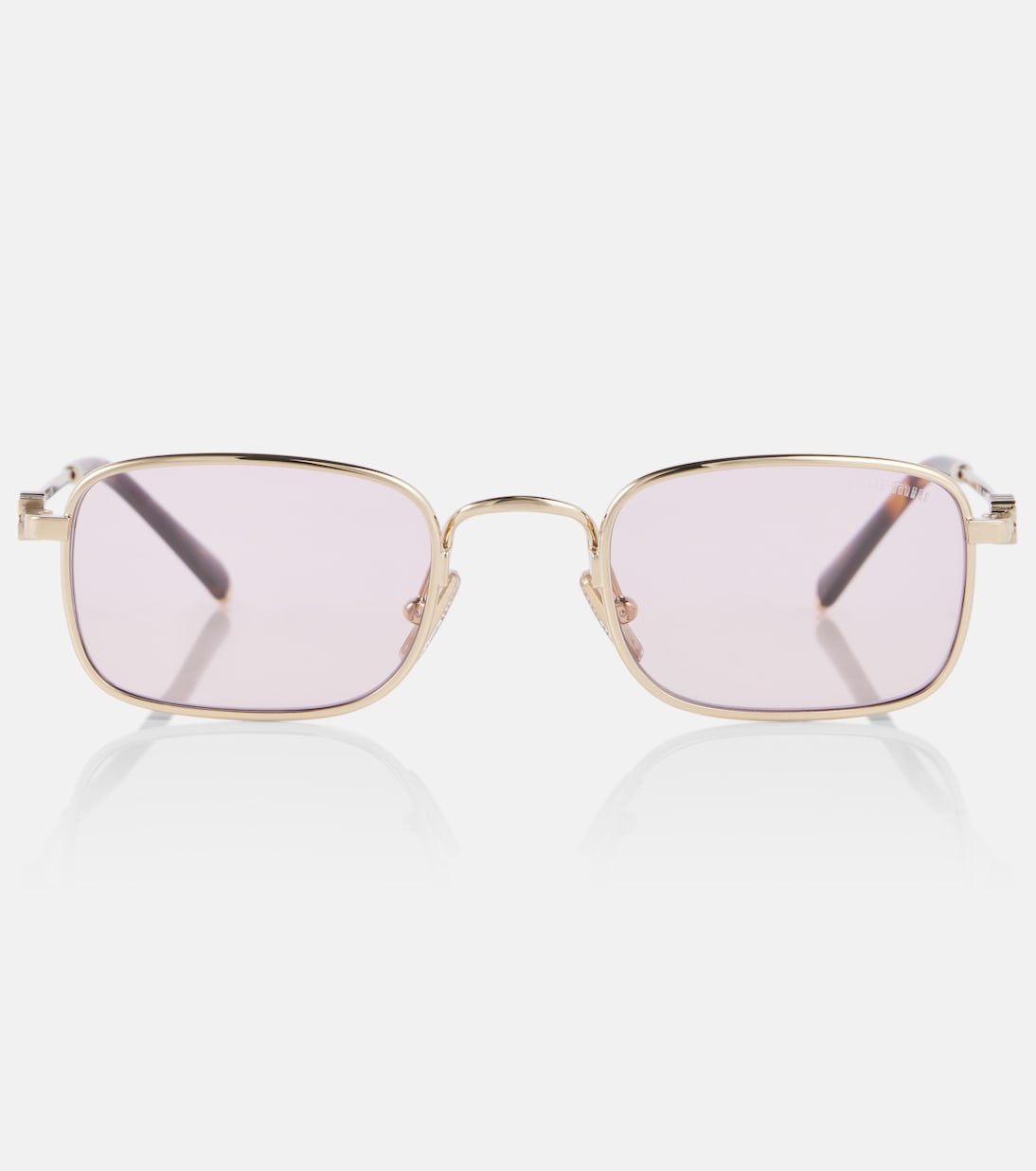 

Прямоугольные солнцезащитные очки Miu Regard Miu Miu, Gold/Pink