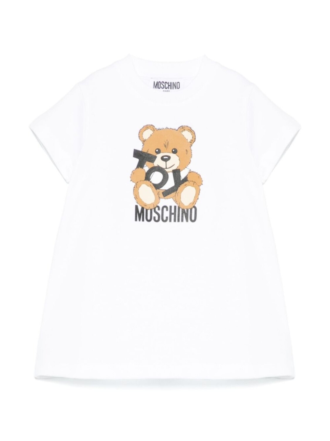 

Moschino Kids платье с принтом Teddy Bear, белый