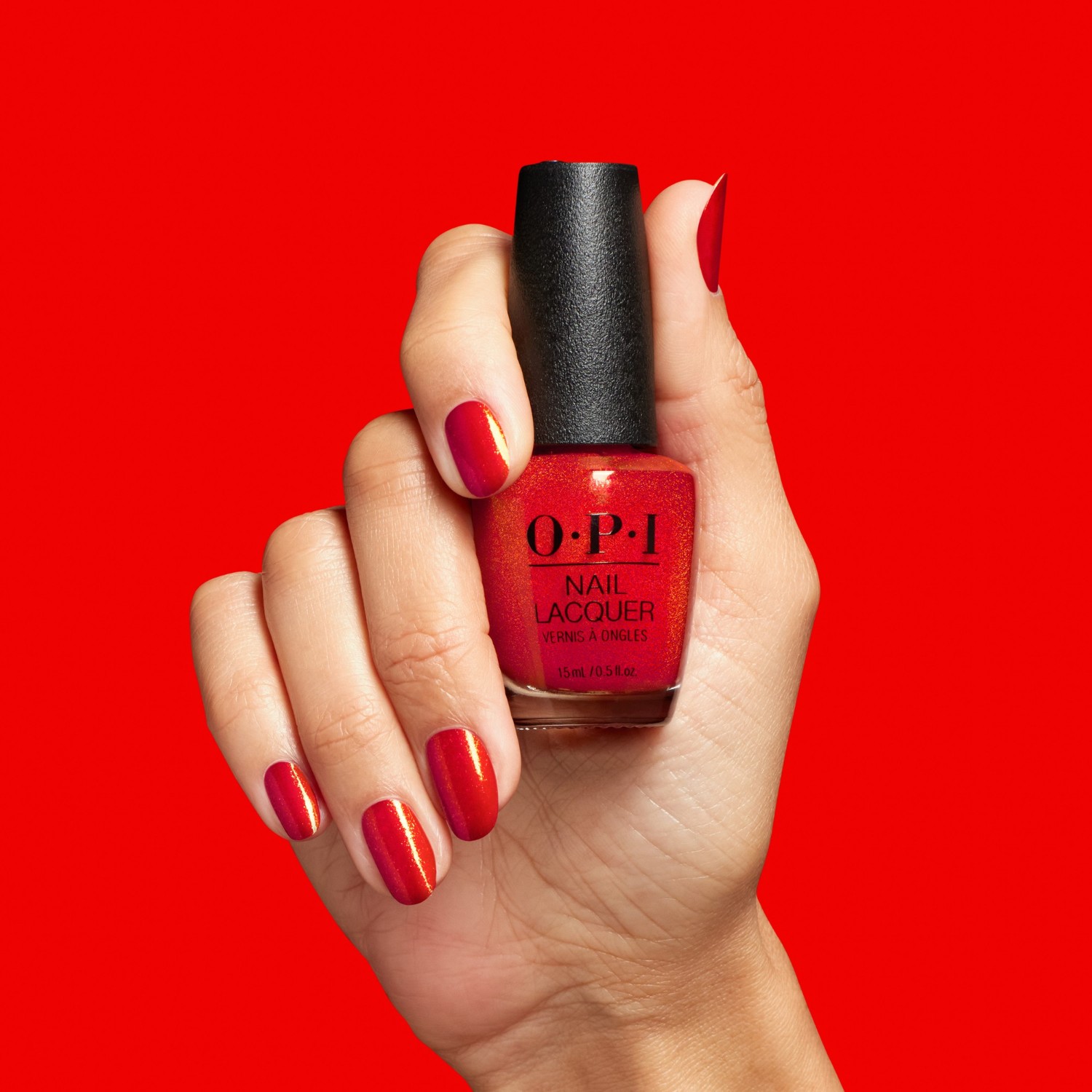 Лак для ногтей nail lacquer holiday 2025 - good enough to treat Opi, hrs04 - spread the cherry, объем 15 мл — фото 3