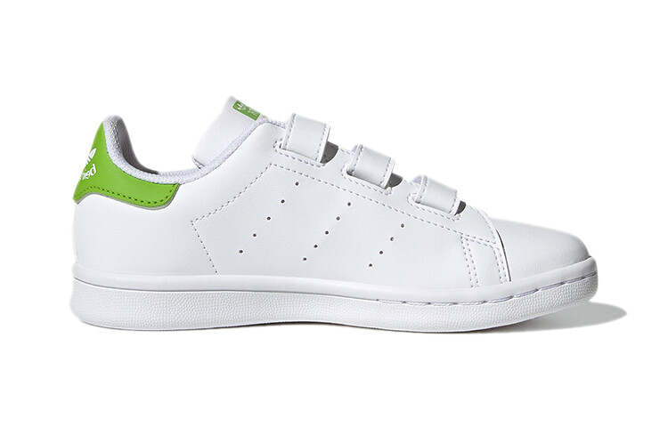 Коллекция STAN SMITH Kids Скейтбординг Кроссовки PS Low-top Белый/зеленый Adidas Originals — фото 2