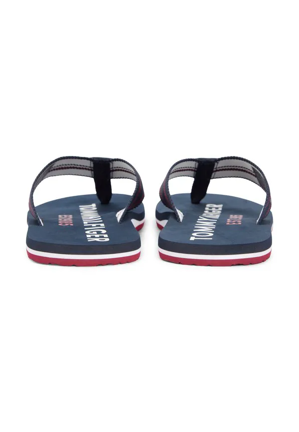 Сандалии с т-образным ремешком и логотипом Tommy Hilfiger, Desert Sky — фото 3