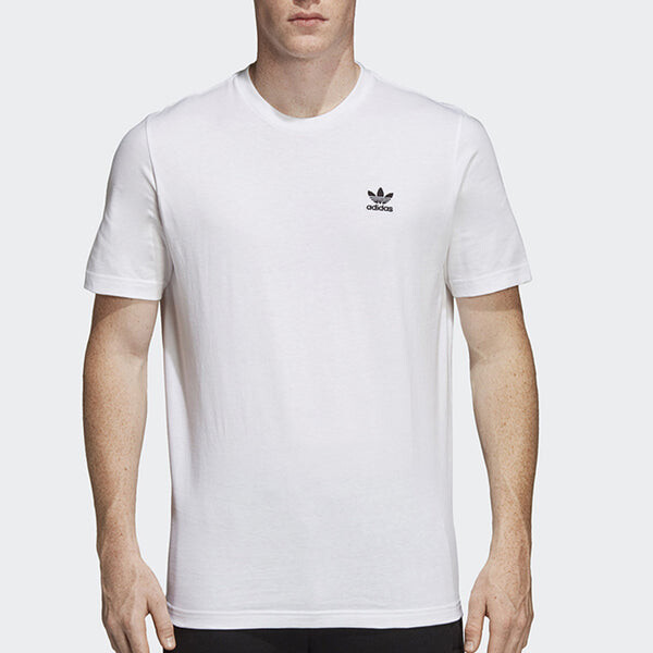 Футболка originals logo classic embroidered white Adidas, белый — фото 3
