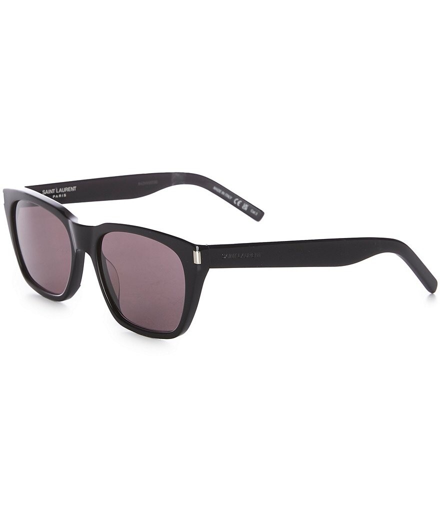 

Saint Laurent Мужские прямоугольные солнцезащитные очки SL598 56 мм, черный