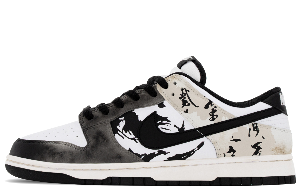

Nike Кроссовки для скейтбординга Dunk Vintage, Chinese Style Ink, устойчивые к истиранию и скольжению, низкие, мужские, черно-коричневые