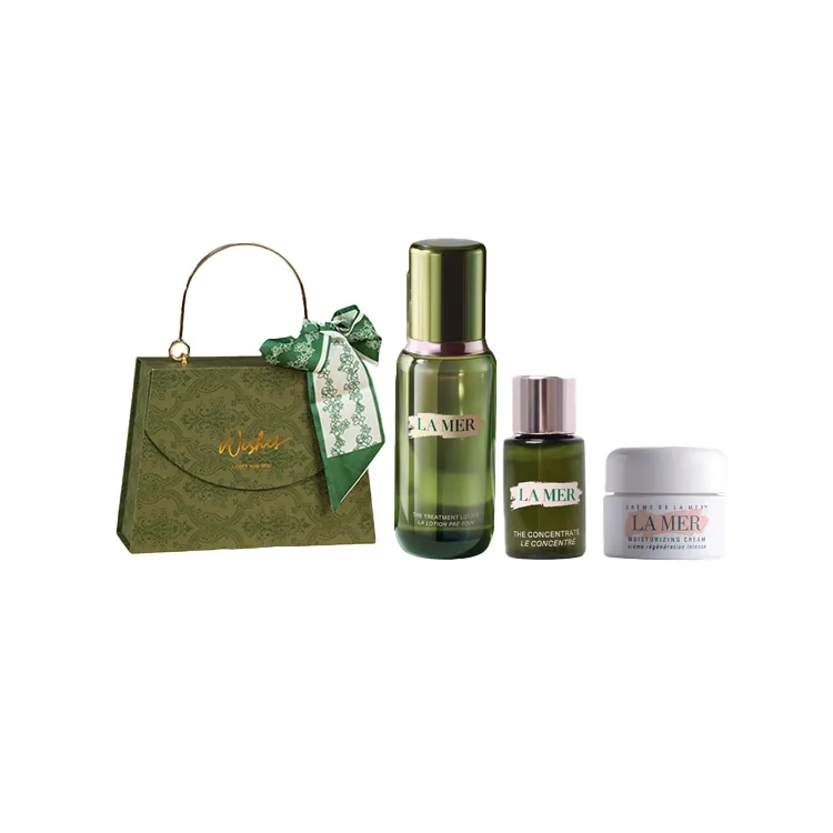 LA MER Набор сывороток Mori Style Box Essence для увлажнения и питания кожи, La Mer New Version Essence 150ml+Concentrated Serum 5ml+Classic Moisturizing Cream 7ml