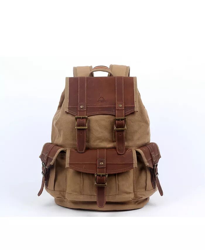 

Холщовый рюкзак Turtle Ridge TSD BRAND, коричневый/бежевый