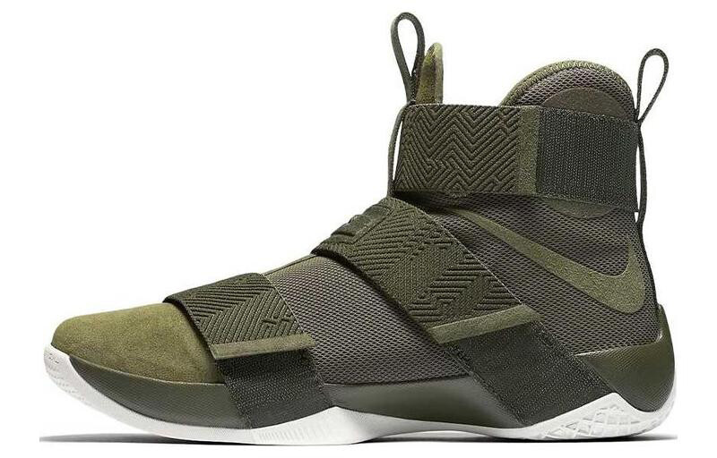 

Кроссовки Nike LeBron Zoom Soldier 10 Lux Cargo Khaki, зеленый