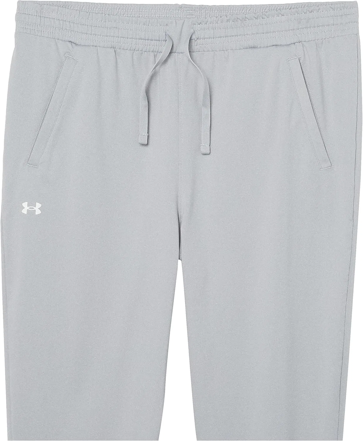 Детские брюки Under Armour HeatGear для девочек, (012) Mod Gray Light Heather//White — фото 2