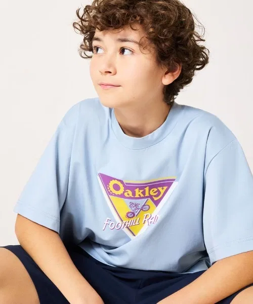 Детская футболка OAKLEY YTR NANOVEIL с принтом, тёмно-синий