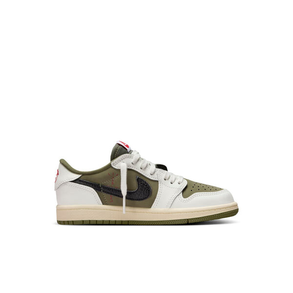 Кроссовки 1 ретро низкие og sp x travis scott Air Jordan, зеленый — фото 2
