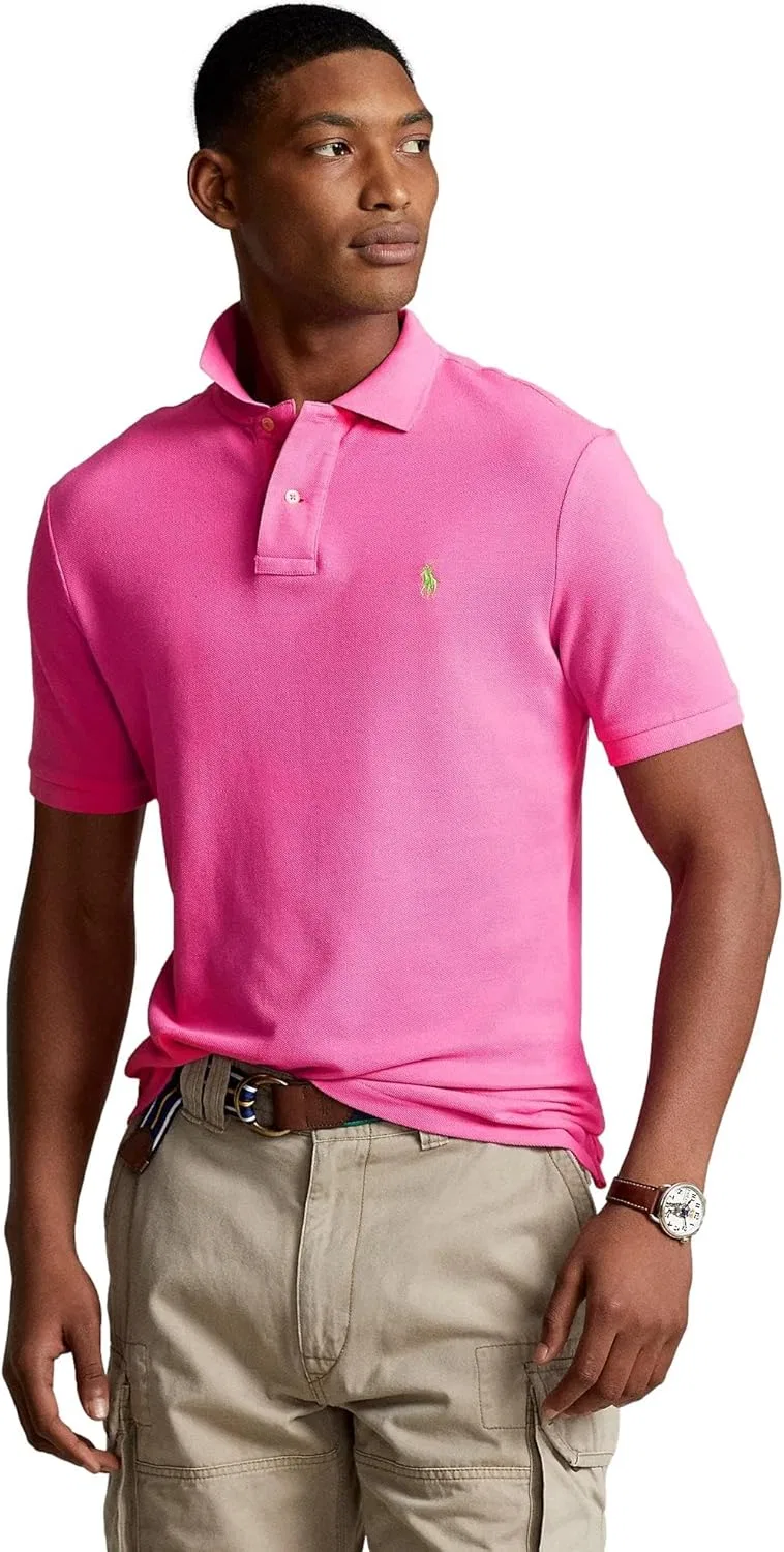 Мужская классическая рубашка поло POLO RALPH LAUREN, Rl Dalia Pink — фото 2