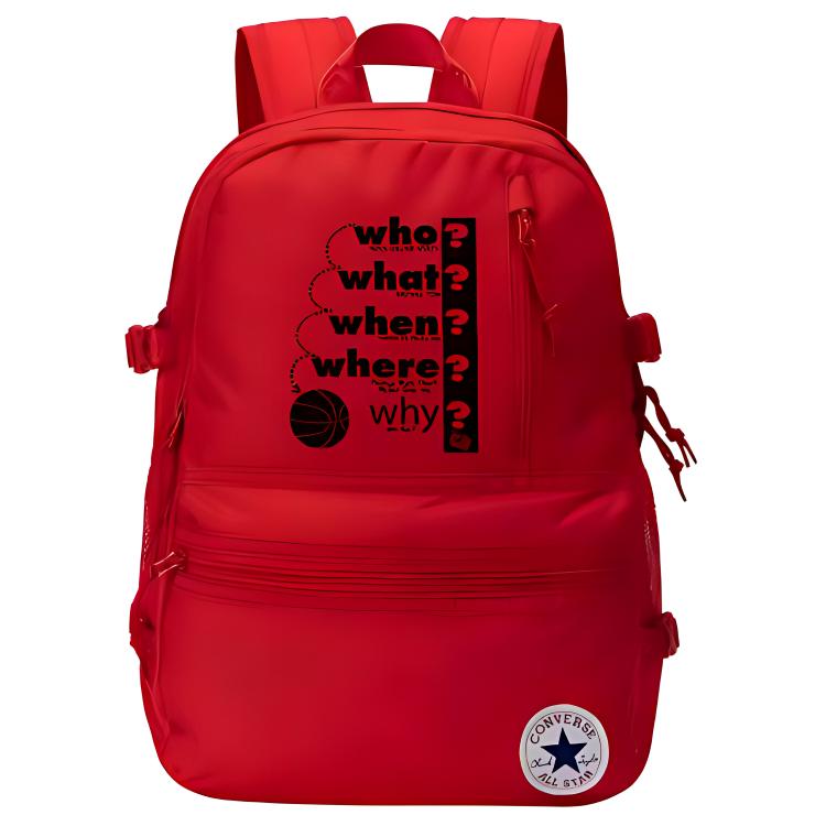 

Converse Полиэстеровый рюкзак средний размер унисекс красный, Question Mark