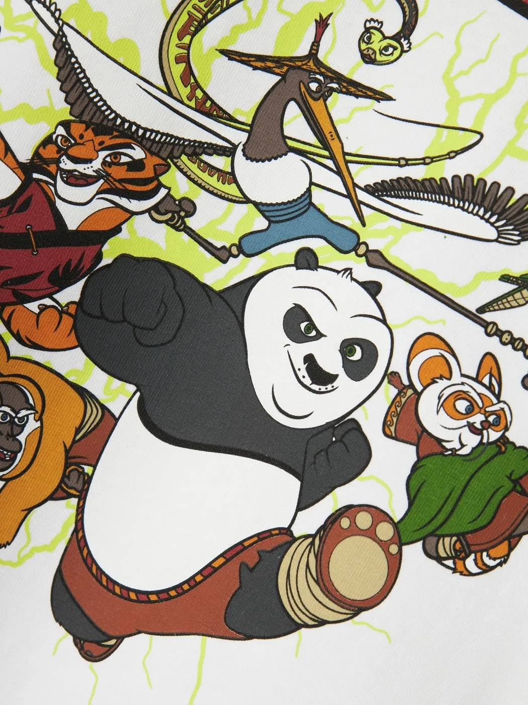 Футболка с принтом Kung Fu Panda, Name it, белый — фото 4