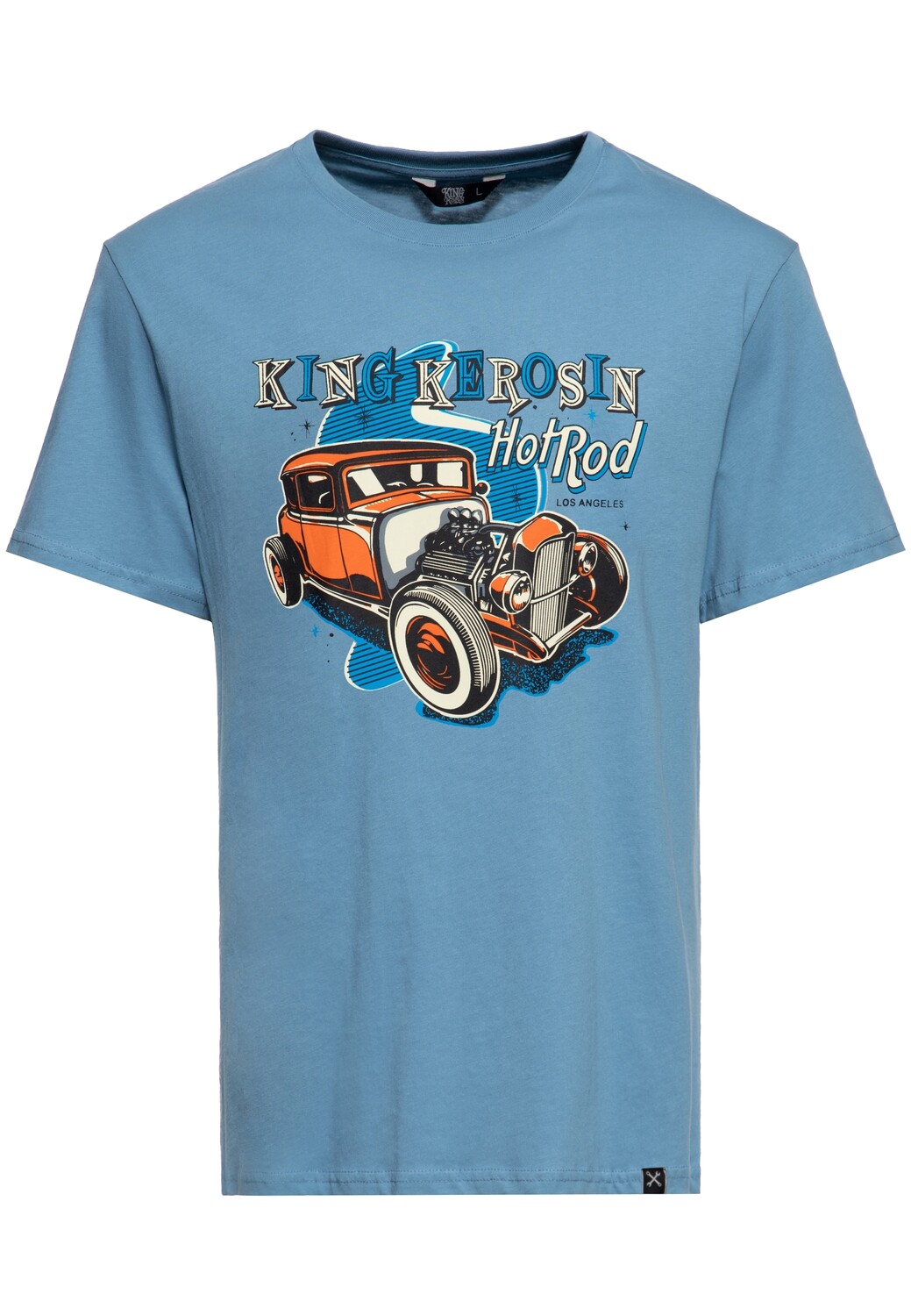 

Футболка King Kerosin Hot Rod, светло-синий