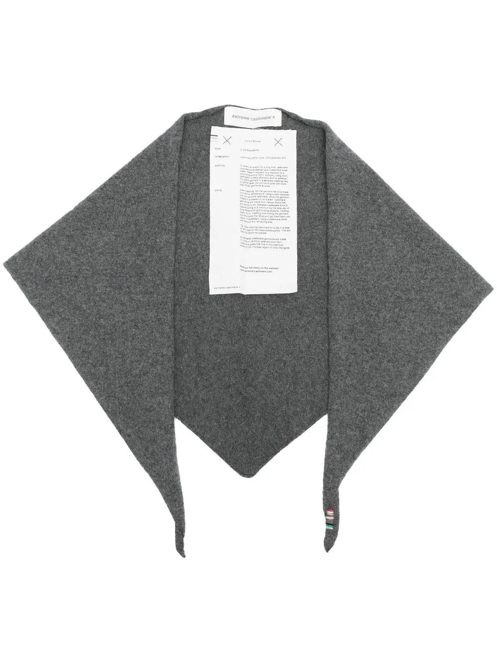 

Трикотажный шарф extreme cashmere, серый