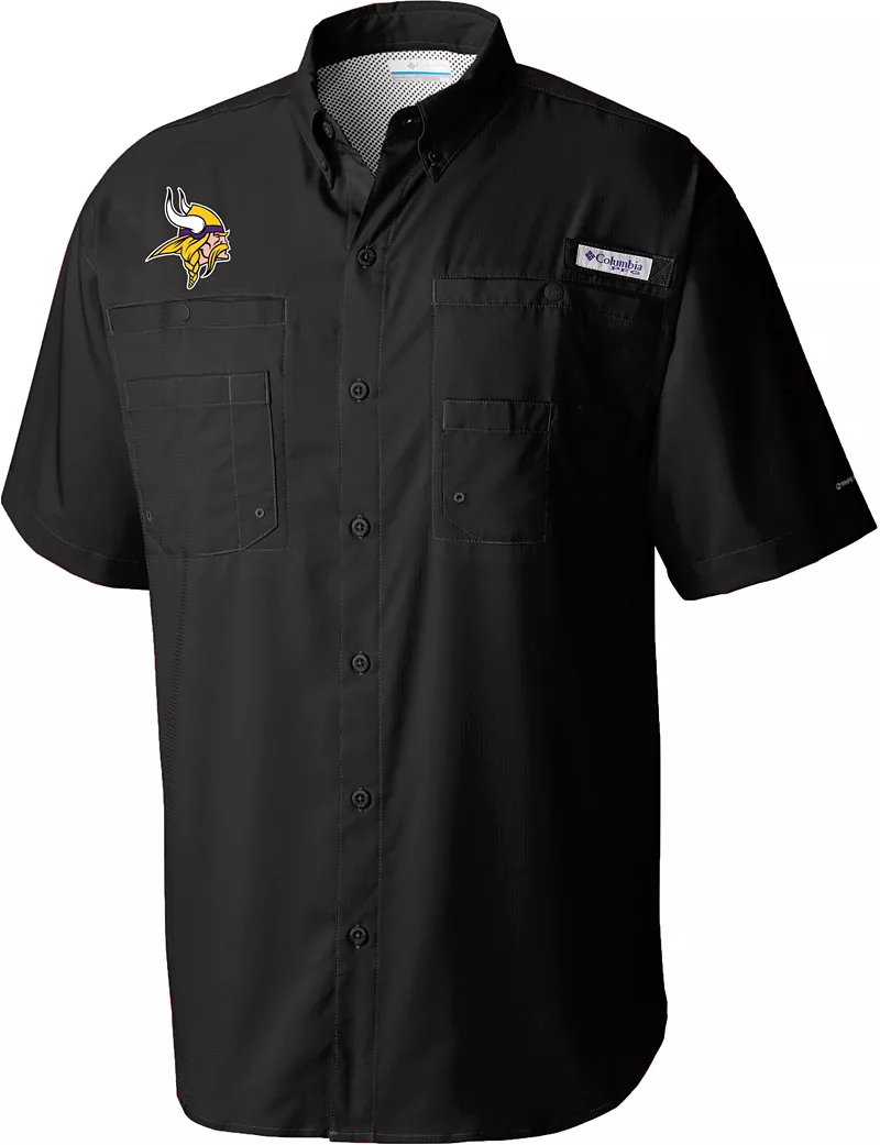 

Мужская черная футболка Columbia Minnesota Vikings Tamiami