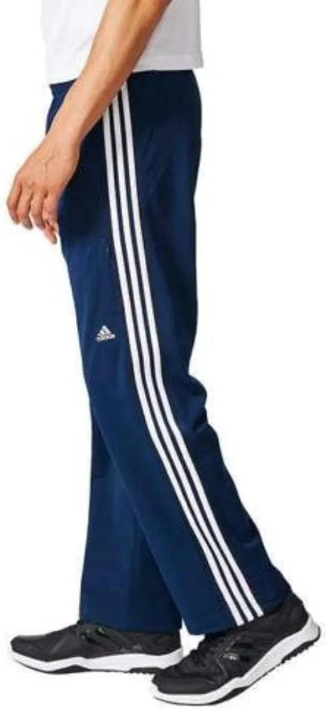 Мужские зауженные брюки-дождевики adidas на шнуровке — фото 3