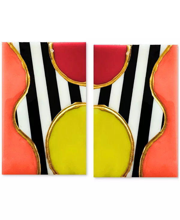 

Геометрические серьги-гвоздики Harper Swanky Designs, multi