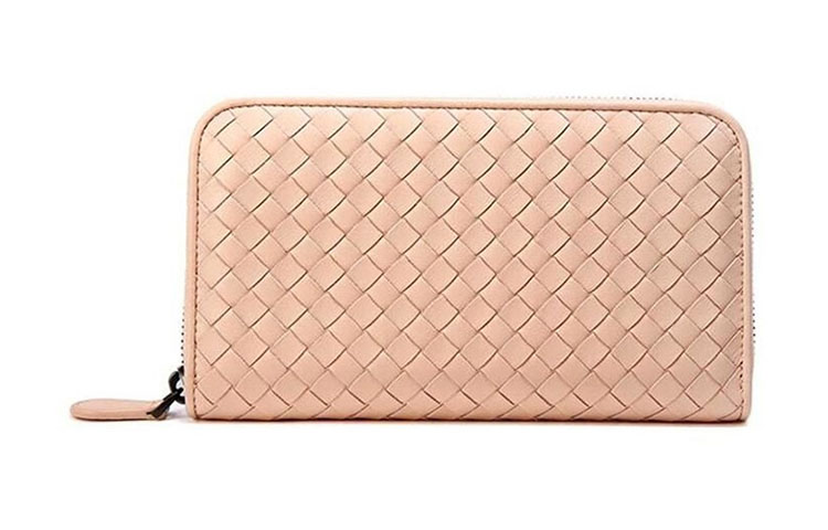 

Bottega Veneta Женский клатч-кошелек из коровьей кожи, цвет «Розовый омар»