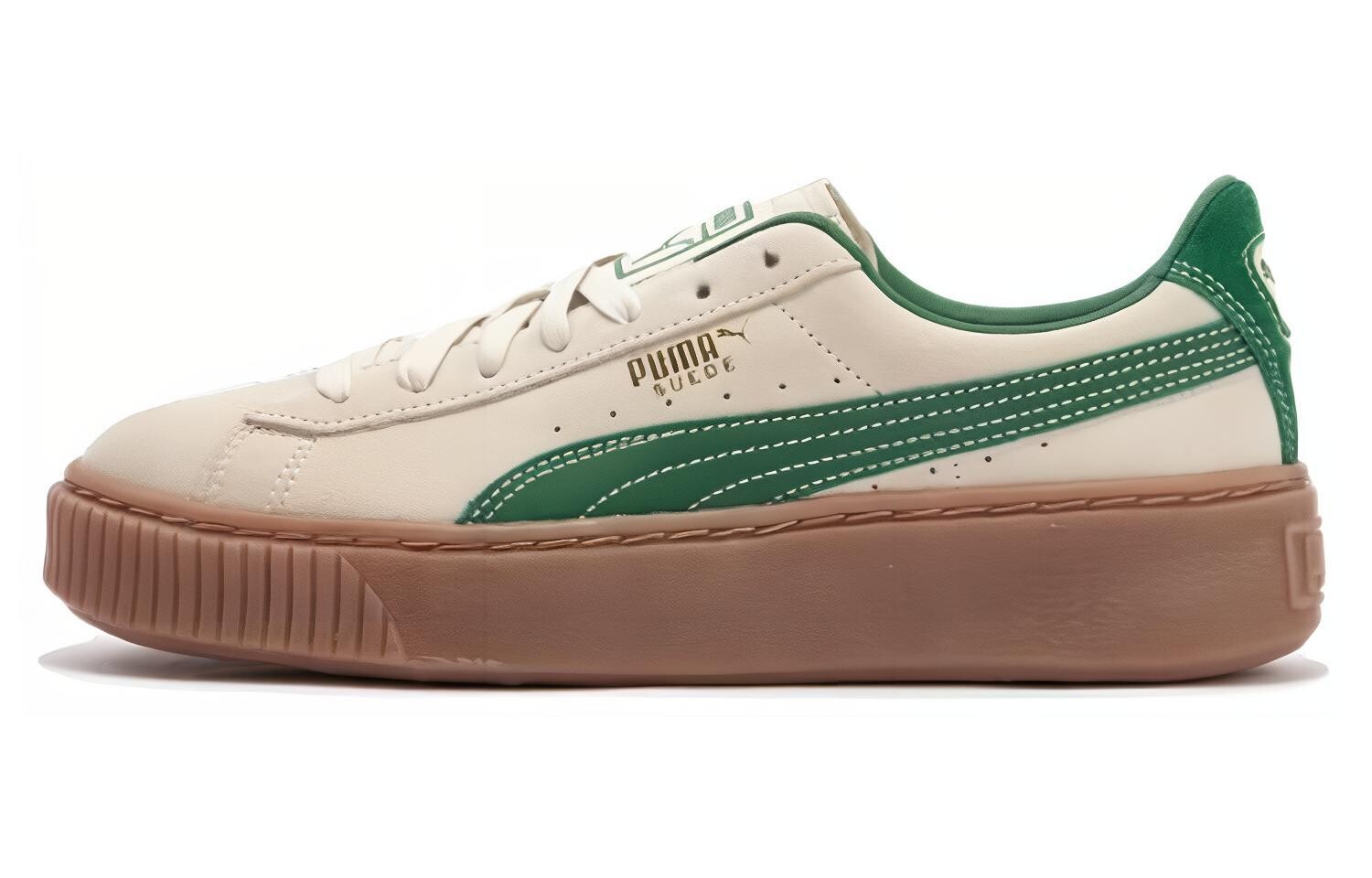 

Женские замшевые кроссовки для скейтбординга Puma, Beige/Green