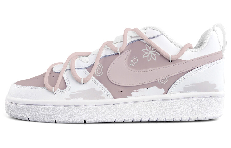 

Кроссовки Nike Court Borough Series Skateboarding Shoes Women's Low-top White/Pink, цвет Lotus Color