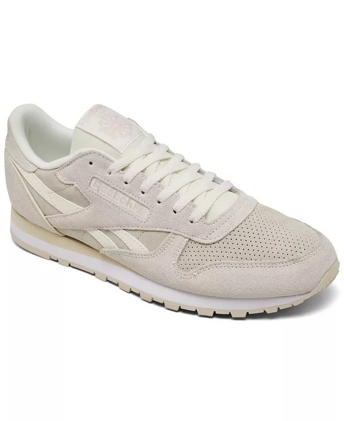 

Мужские классические кожаные повседневные кроссовки Finish Line Reebok, слоновая кость/кремовый