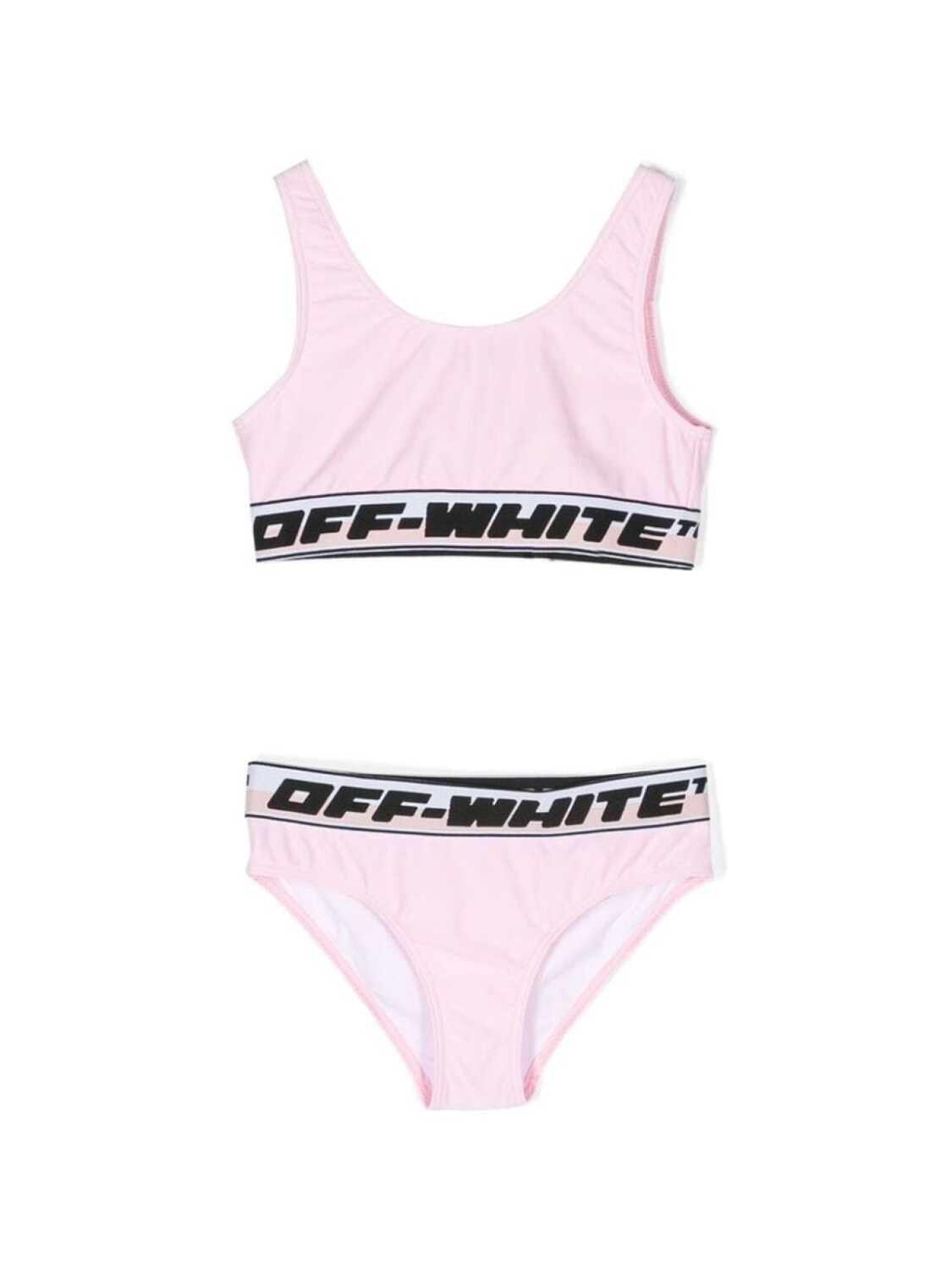 

Off-White Kids бикини с логотипом, розовый