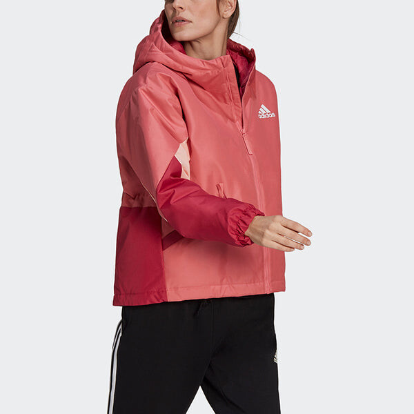 Куртка производительность назад к спорту утепленная куртка азия размеры Adidas, красный — фото 2
