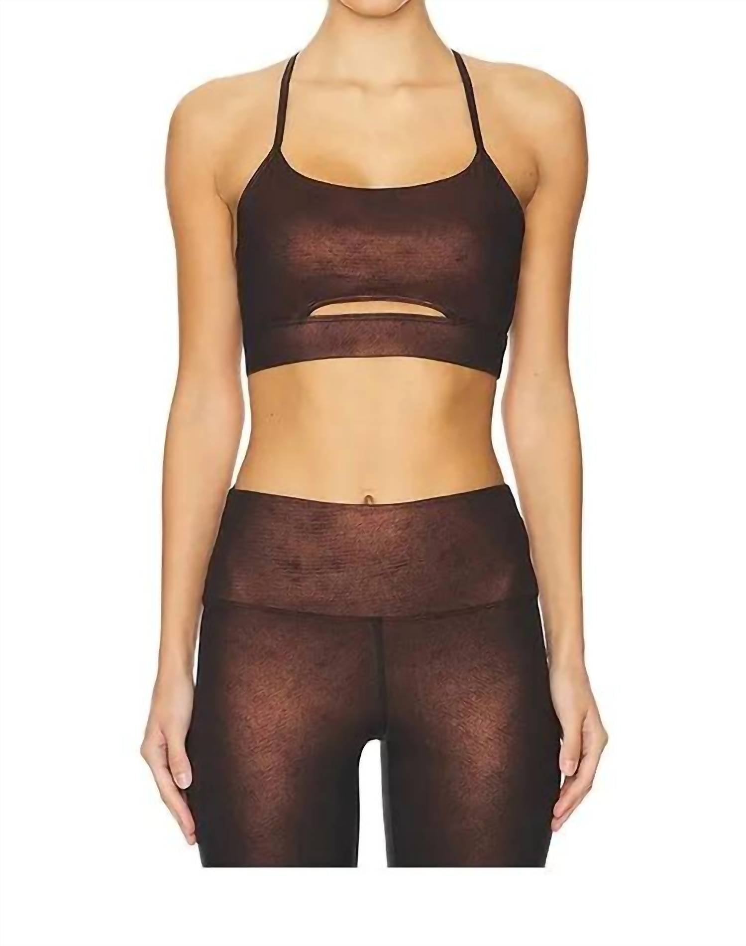 

Топ Isla с ремешком на спине в оттенке Java Glimmer Beach Riot, Java Glimmer