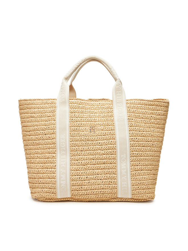 

Сумка Th Spring Logo Tote Aw0Aw17196 Tommy Hilfiger, бежевый