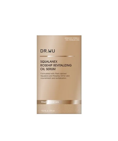 Сыворотка Dr.Wu — Масляная восстанавливающая с розой шиповника Squalane Ex Rosehip Revitalizing Oil Serum, 15 мл — фото 3