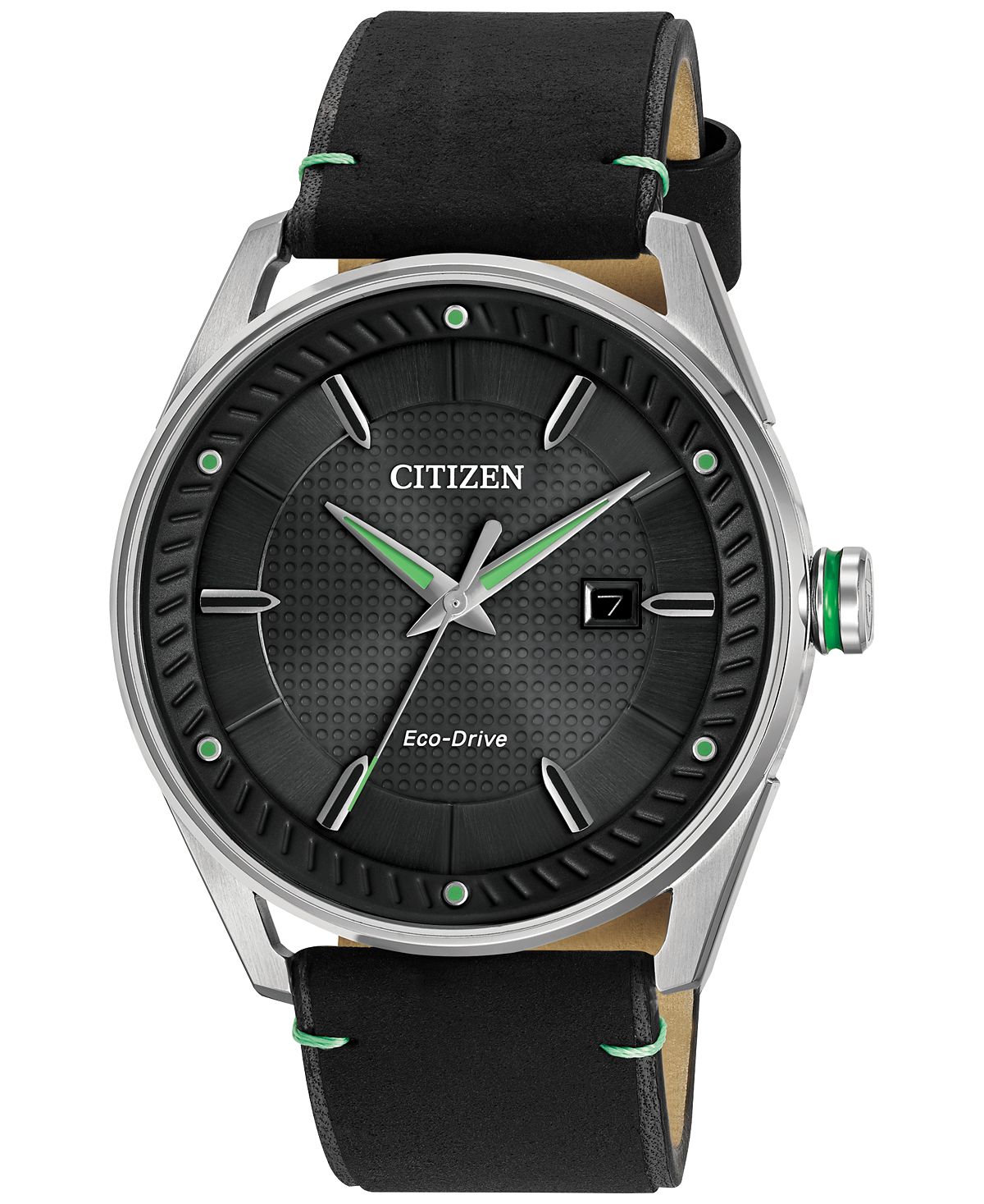 

Мужские часы Drive from Citizen Eco-Drive, черный кожаный ремешок, 42 мм BM6980-08E