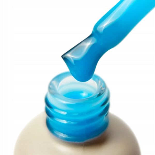 Гель для моделирования ногтей УФ/светодиод неоновый синий, 8 мл Pnb Strong iron gel, цвет neon blue — фото 3